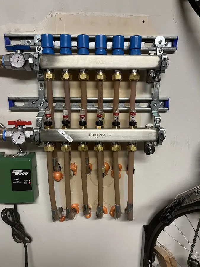 Plumber performing Leak Detection at a residential property in Brownville